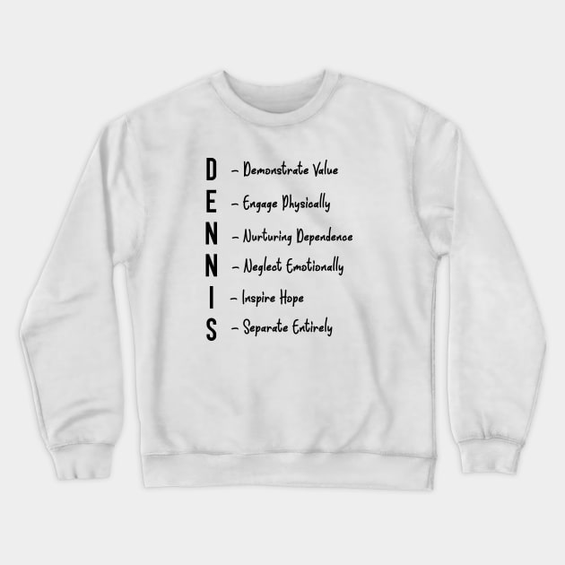 The Dennis System Crewneck Sweatshirt by blackboxclothes